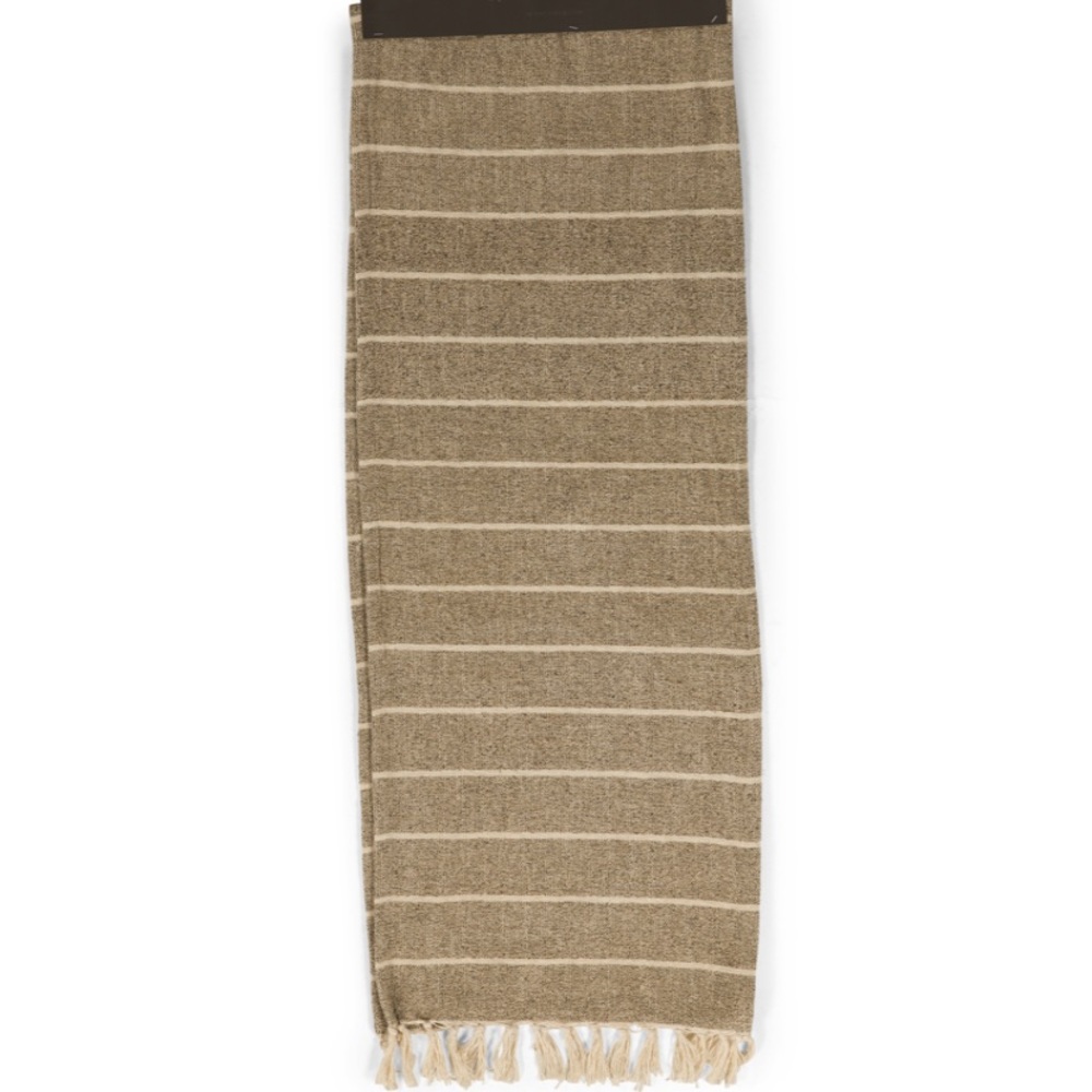 Thro Christie fringe runner 16x90 cobblestone
